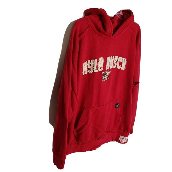 Kyle Busch Chase Hoodie Size Large Red Sewn JOE GIBBS Racing Nascar M&Ms - Picture 6 of 11